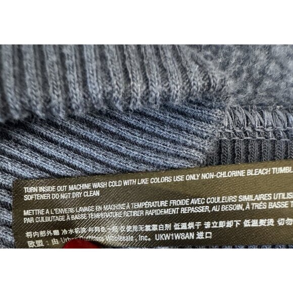 FP Movement Blue Pullover Cropped L Pocket Cowl Turtle Neck Fleece Athleisure - Picture 6 of 9